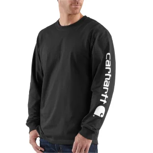 Exclusiva: Playera de Manga Larga con Logo Gráfico Carhartt para Hombre