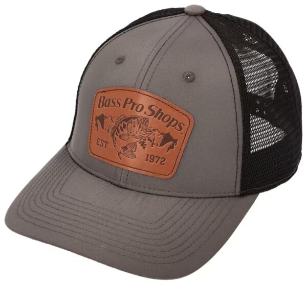 Exclusivo: Gorra Bass Pro Shops® Leather Patch Mesh-Back